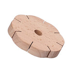 Fydun Wood Plaited Disc Bracelet Maker, Kit Easily Use Petal Shaped Making Maker, Hair Beader Tool Beading Tools for Home Handicrafts Kumihimo Disk Wooden 8 Slots Rond Cord Bracelets