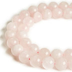 45pcs 8mm Rose Quartz Beads Natural Gemstone Beads Round Loose Beads for Jewelry Making - color: Rose Quartz, size: 8mm
