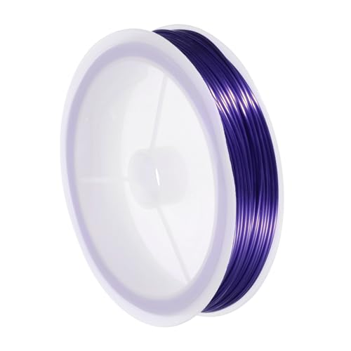 MECCANIXITY 20 Gauge Copper Wire for Jewelry Making Tarnish Resistant Beading Wire for Jewelry Making Crafts Supplies, Purple, 46FT - color: Purple, size: 20 Gaugex46FT