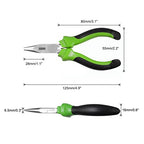 SPEEDWOX Mini Long Nose Pliers with Wire Cutter, Precision Fine Beading Pliers with Non-Serrated Jaws, Precision Jewelry Making Tool for Small Object Gripping - style: Long Nose Pliers with Cutter