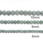 122Pcs(2 Strand/Set) 6mm Cloudy Green Dyed Jade Smooth Round Beads Natural Stone Beads AAA Grade Premium Round Gemstone Genuine Real Stone Loose for DIY Bracelet Jewelry String Making - color: Dark Burmese Jade, size: 6mm