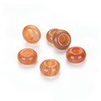 Adabele 10pcs Natural Red Sardonyx Chalcedony Gemstone 8x14mm Donut Rondelle Beads Large Hole ID 5.6mm for DIY Craft Jewelry Making GW-A3 - color: Red Sardonyx Chalcedony, size: 14mm x 8mm - 10pcs