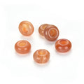 Adabele 30pcs Natural Red Sardonyx Chalcedony Gemstone 8x14mm Donut Rondelle Beads Large Hole ID 5.6mm for DIY Craft Jewelry Making GW-A3 - color: Red Sardonyx Chalcedony, size: 14mm x 8mm - 30pcs