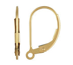 2pcs Adabele Real 1/20 14K Gold Filled Strong Leverback Earring Hooks Open Ring Ear Wire Non Tarnish for DIY Earrings Jewelry Making JK1-G - color: 14K Gold Filled, size: 16mm Hook (Open ring) - 2pcs