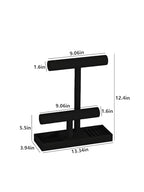 Bracelet and Necklace Holder,Velvet Jewelry Necklace Display Organizer Stand,bracelet Holder for Selling,Bracelet and Necklace Storage Tree (Style 2（Black）) - style: Style 2（Black）