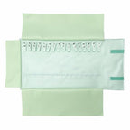 UnionPlus Travel Jewelry Roll, Faux Leather Necklaces Organizer Bag, Elastic Band and Anti-winding, Mint Green - color: Leather Mint Green, size: Medium