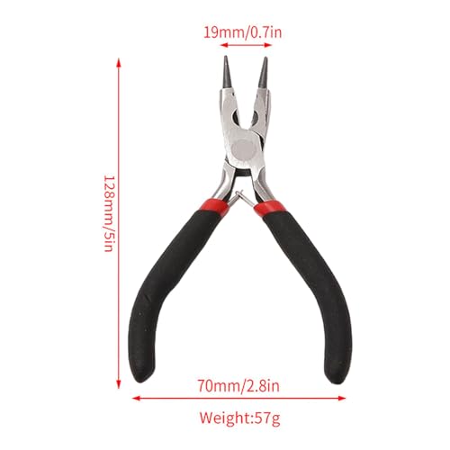 2 Pack Round Nose Pliers Jewelry Making Tools,Round-Nose Pliers for Bending and Looping Wires - style: Jewelry Nose