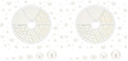 PH PandaHall 2200pcs No Holes Pearls, White Pearl Beads Undrilled Imitated Pearl Beads Garment Acrylic Pearls for Crafting Table Scatter Wedding Decor, 2/3/4/5/6/8mm (Pack of 2) - size: Small (Pack of 2)