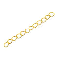 Honbay 100PCS 50mm/2inch Extender Chain Jewelry Necklace Bracelet Anklet Extension Chain Extension tails(Gold)
