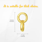14K Yellow Gold Jewelry Clasp Necklace Extender Clasp Bracelet Extension Connector for DIY Necklace Bracelet Anklet Jewelry Making, 14K Gold Clasp for DIY Jewelry Making (Style 4) - style: Style 4