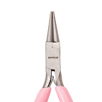 SUNNYCLUE 4.5 Mini Round Nose Pliers Precision Beading Pliers Jewelry Wire Looping Bending Tools for DIY Jewelry Making Hobby Projects Pink - color: Pink 4.5 Inch
