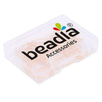 BEADIA 18K Gold Plated Earring Hooks Round 20mm 40pcs for Jewelry Making Findings - size: Round Hooks 20mm