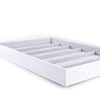 Oirlv Velvet Stackable Jewelry Tray Necklace Pendant Organizer Display Showcase Jewelry Storage trays - size: 6 Grids Necklace Tray
