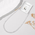Crystal Choker Necklaces for Women,4mm Handmade Natural Stone Choker Beaded Necklace Healing Crystal Necklace Gemstone Bead Necklaces for Women - color: Clear Quartz