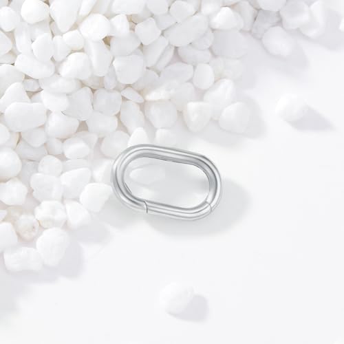 14K Gold Jewelry Clasp Necklace Extender Clasp Bracelet Extension Connector for DIY Necklace Bracelet Anklet Jewelry Making (Style 3-White) - size: Style 3-White