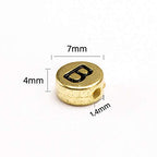 Letter Beads 1000pcs Acrylic Alphabet Letter Beads A-Z Letter for Jewelry Making (Gold) - color: gold