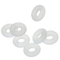 White Round Silicone Rubber Stopper Bead for European Charm Bracelets/Clips Bundle