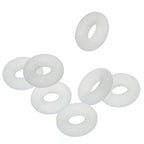 White Round Silicone Rubber Stopper Bead for European Charm Bracelets/Clips Bundle