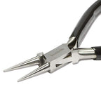 The Beadsmith Round Nose Pliers – Extra Fine Tips – 4.5 inches (114mm) – PVC Grip Handle with Double Leaf Springs – Jewelry Making Tool for Creating Bracelets, Earrings and Necklaces