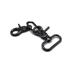 1.5 inch Swivel Lobster Clasp Snap Hooks 1 1/2 inch Extra Large Swivel Clips Lobster Clasps Black Swivel Hooks for Purse Handbag Strap Making 10pcs - color: 1.5 inch Swivel Lobster Clasps Black
