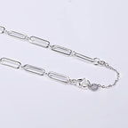 White Gold Necklace Extender 925 Sterling Silver Necklace Bracelet Ankle Extenders Chain Extension for Jewelry Making（2 3 4 inch） - style: White Gold-Round Tag