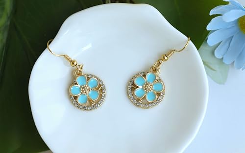 Anjulery 30Pcs Flower Charms for Jewelry Making and Crafting - Enamel Charms for Bracelets Earrings Necklaces Pendants (30Pcs Gold-B) - color: 30Pcs Gold-B