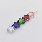 INSPIRELLE 100pcs Star Crystal Glass Spacer Beads for Jewelry Bracelet Necklace Making, 9.5mm - color: Stars