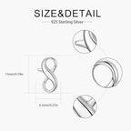 925 Sterling Silver Double Opening Lobster Clasp, Necklace Bracelet Anklet Jewelry Extender Clasp for DIY Jewelry Making (Style 1-1pc) - style: style 1-1pc