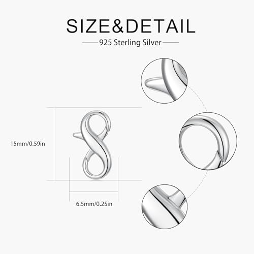 925 Sterling Silver Double Opening Lobster Clasp, Necklace Bracelet Anklet Jewelry Extender Clasp for DIY Jewelry Making (Style 1-1pc) - style: style 1-1pc