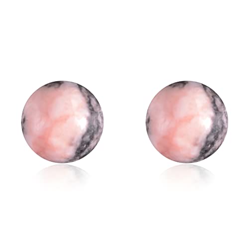 150 Pcs 8mm Pink Zebra Jasper Beads Natural Gemstones Round Loose Beads for DIY Jewelry Making Energy Healing Power Stones - color: Pink Zebra Jasper, size: 8mm