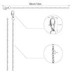 Lemonkey 24 Pack Necklace Chains Bulk,Silver Plated DIY Cable Link Chains for Jewelry Making 16 Inches - color: Silver, size: 16inch
