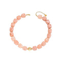 Chunky Acrylic Resin Beaded Necklace for Women Colorful Large Round Choker Adjustable Stack Acrylic Beads Necklace Resin Summer Party Jewelry - style: Peach Pink