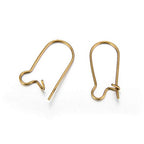 Adabele 200pcs Hypoallergenic Earring Hooks Kidney Ear Wire 18mm Long Antique Bronze Plated Brass for DIY Craft Earrings Jewelry Making CF46-18 - color: Antique Bronze, size: 18mm (0.71") - 200pcs