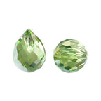 100pcs Lime Green Glass Teardrop Beads Charms Water Drop Faceted AB Color Plated Beads Top Drilled Sparkly Prisms Chandelier Dangle Charms for DIY Earrings Necklace Bracelet Jewelry Craft 10.5x8mm - color: Lime Green