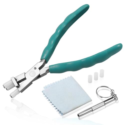 6 Inches Optical Trident Pliers Adjusting Eyeglasses Leg Eyeglass Adjustment Tools Professional Eyeglasses Adjusting Frame Bending Bridge Temple Pliers with Screwdriver and Glasses Cloth - style: Optical Trident Plier