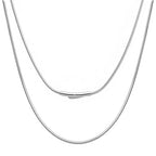 Solid 925 Sterling Silver Necklace For Men, wide 2-3-4mm Rope Link Chain Necklace For Women Mens With Lobster Clasp, Gifts For Him 18 20 22 24 Inch - size: 20 Inch, style: 2MM (Stainless Steel)