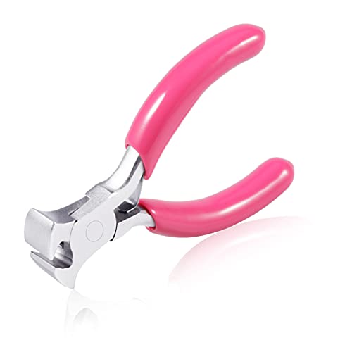 SPEEDWOX Mini End Nipper, 3" End Cutting Pliers with Pink PVC Handle, Jewelry Pliers for Beading Jewelry Making Wire Wrapping DIY Craft Hobby Supplies - style: 3" End Nippers