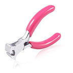 SPEEDWOX Mini End Nipper, 3" End Cutting Pliers with Pink PVC Handle, Jewelry Pliers for Beading Jewelry Making Wire Wrapping DIY Craft Hobby Supplies - style: 3" End Nippers