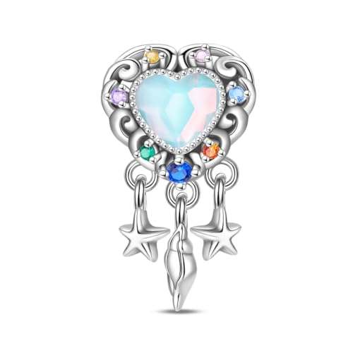 Cross Charms For Bracelets, Sterling Silver Butterfly Charms For Pandora Bracelets, Dangle Pendants & Bead Charm For DIY Jewelry - color: Dream Catcher