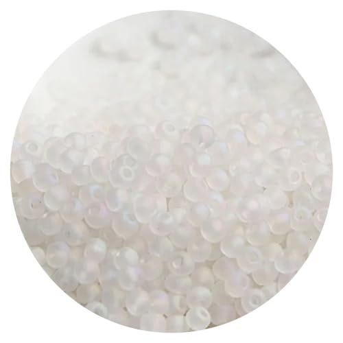 300pcs Matte Colorful Glass Frosted Beads 3mm, Glass Frosted Rice Beads Craft Bead for Jewelry Making Bracelets Necklaces DIY,M1 - color: M1, size: 300pcs-3mm