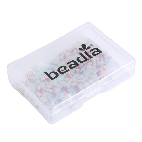 Beadia Natural Shoushan Stone Tila Beads 5x2mm Rectangle 2-Hole Spacer Beads for DIY Bracelet Earring Making 15"/Strand - color: Shoushan Stone, size: 5x2mm