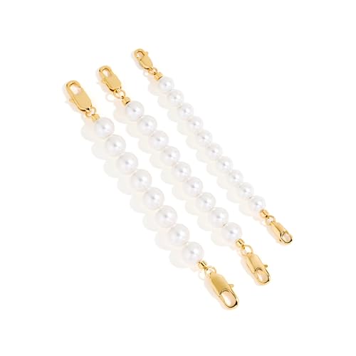 FAMARINE Gold Silver Necklace Extender Chains for Women - color: gold D