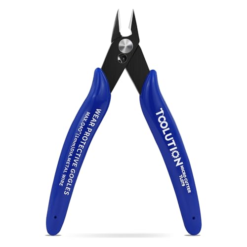 Small Wire Cutters: Flush Cutting Pliers Micro Flush Cutter Snips - Diagonal Cutters for Cutting Zip Tie Crafting - Mini Nippers for Plastic Model Jewelry Making - size: 1 Pack