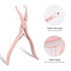 Hair Extension Pliers Kit Microlink Pliers for Extensions Hair Extension Beading Tool Hair Needle Pulling Hook Hair Styling Bead Closer and Remover Pliers - color: Pink