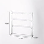 Coward Acrylic Earring Holder Stand, Tabletop Earring Jewelry Easel Display, Earring Jewelry Holder Organizer for Home Use or Store Selling Show (3layer)