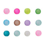 100Pcs 4-4.5mm Transparent Frosted Glass Beads Colorful Round Matte Glass Loose Spacer Beads for DIY Necklace Earring Bracelet Jewelry Making Handmade Crafts - color: Colorful-4mm