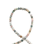6mm Natural Indian Agate Stone Beads Heart Shape Cute Fine Gems Spacer Beads Fit Jewelry Making DIY Exquisite Necklace Bracelet Accessory - color: Indian Agate