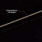 BENECREAT 24 Gauge 87 Yards Jewelry Beading Wire Light Gold Tarnish Resistant Copper Wire for Beading Wrapping and Other Jewelry Craft Making - color: Light Gold, size: 24 Gauge
