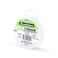 Beadalon 7 Strand Bead Stringing Wire, 0.012 in / 0.30 mm, Silver Color, 30 ft / 9.2 m - color: Silver, style: .012 in / 0.30 mm , 30 ft / 9.2 m