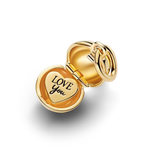 Mother Heart Charms for Bracelets Love Mom Flowers Charm Jewellery for Women - style: Gold Mom